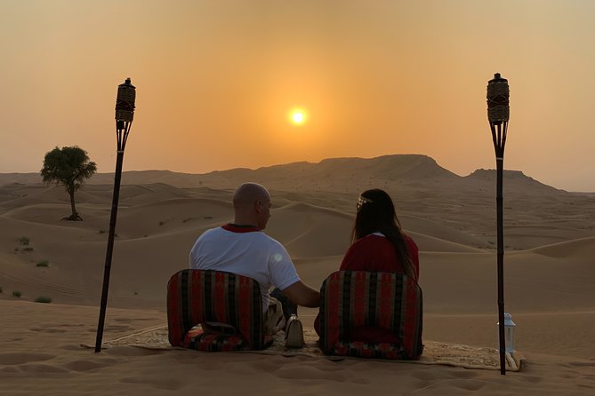 Private Red Dunes Desert Safari , BBQ Dinner and Camel Ride - Pickup and Drop-off Services