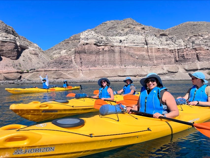 Santorini: Sea Caves Kayak Trip With Snorkeling and Picnic - Recommended Attire and Accessories