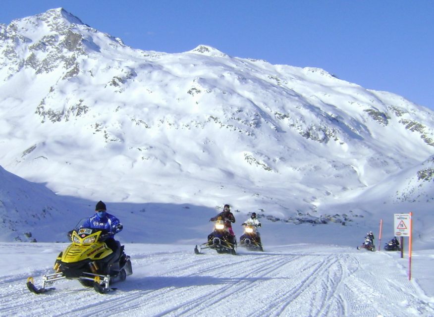 Snowmobile Tour Madesimo / Splügen Pass (Daytrip St. Moritz) - Reach Lago Nero