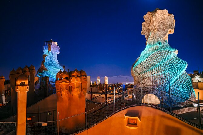 The Night Experience at Casa Mila - La Pedrera - Rooftop Projections and Audiovisuals