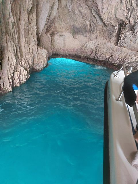 Zakynthos: Shipwreck Beach by Land & Sea Blue Caves Day Tour - Xygia Natural Spa Beach