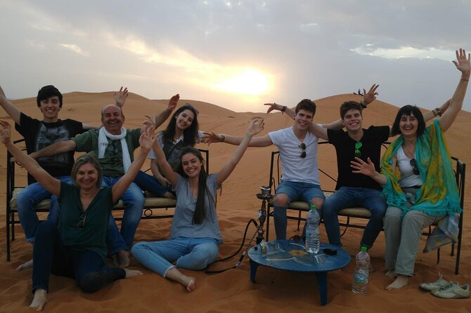 Enjoy 1 Nights in Luxury Berber Tents , Camel Trek,Sandboarding,Atv QUADS - Airport Transfers and Pickup Details