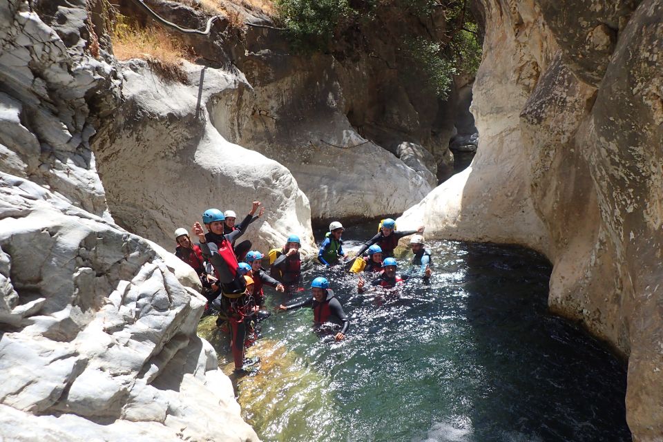 From Yunquera: Canyoning Tour to Zarzalones Canyon - Canyoning Experience Level