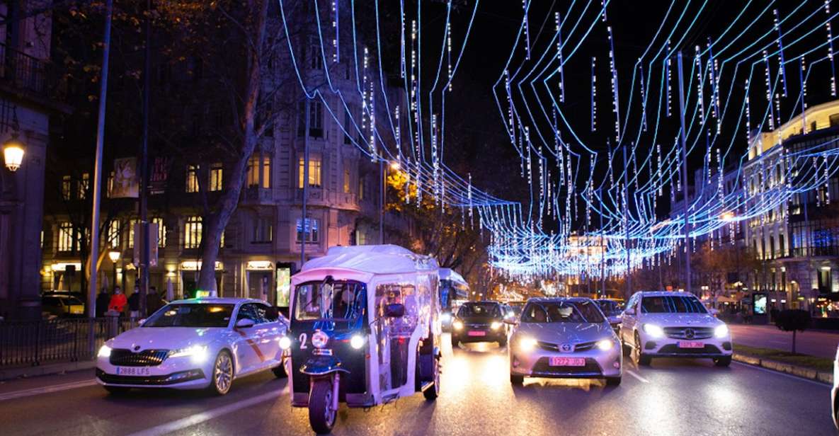 Madrid: Private Christmas Lights Tour by Electric Tuk-Tuk - Things To Known