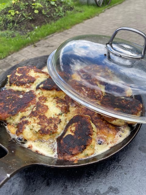 Outdoor Cooking With Gerd at the Stove. - Exciting Cooking Show