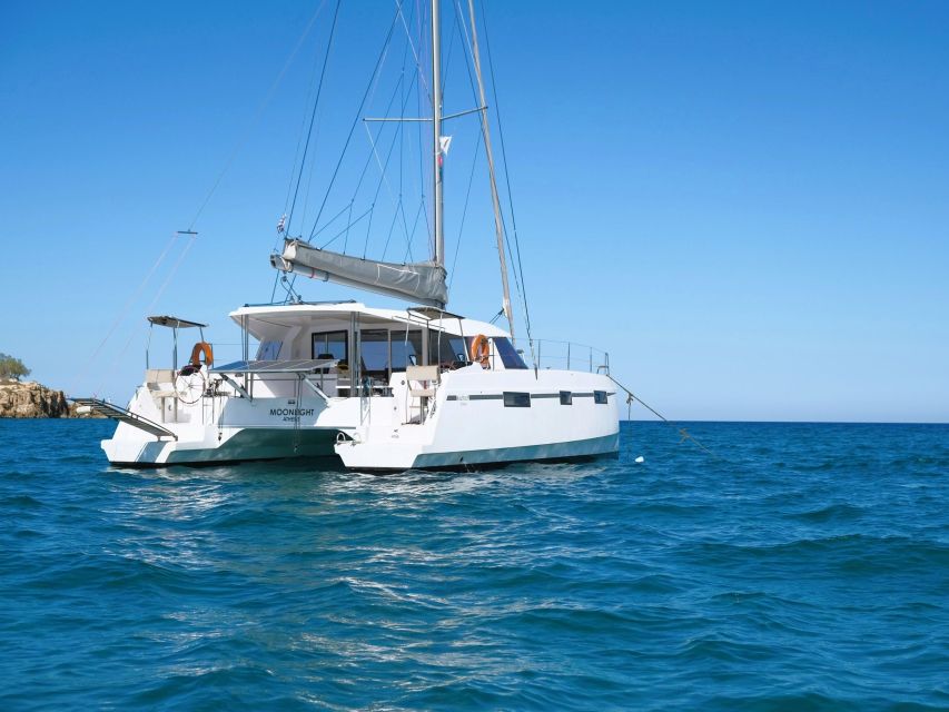 Milos: Kleftiko Bay Catamaran Cruise With Meal & Sunset View - Frequently Asked Questions