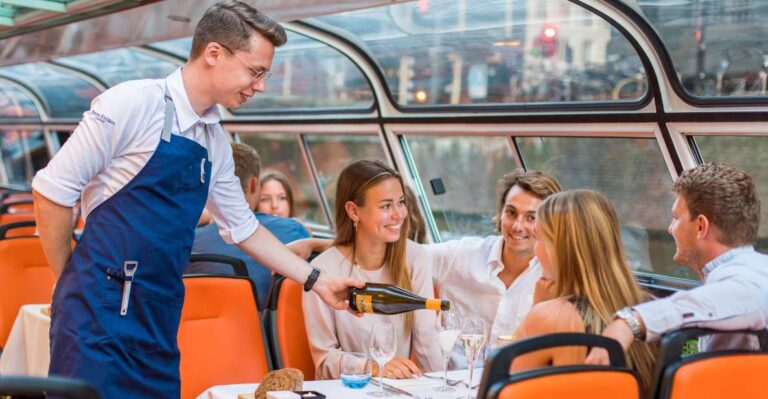 Amsterdam: Dinner Cruise With 4 Course Menu Departure Location And Menu