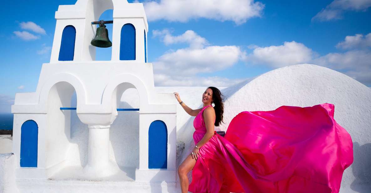 Capture Your Santorini Dream: Flying Dress Photography - Key Points