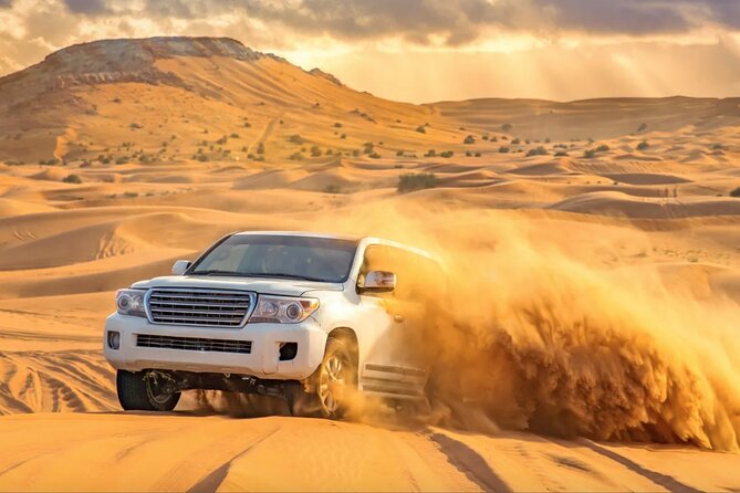 Dubai Desert Safari With Dinner, Dune Bashing and Camel Riding - Key Points