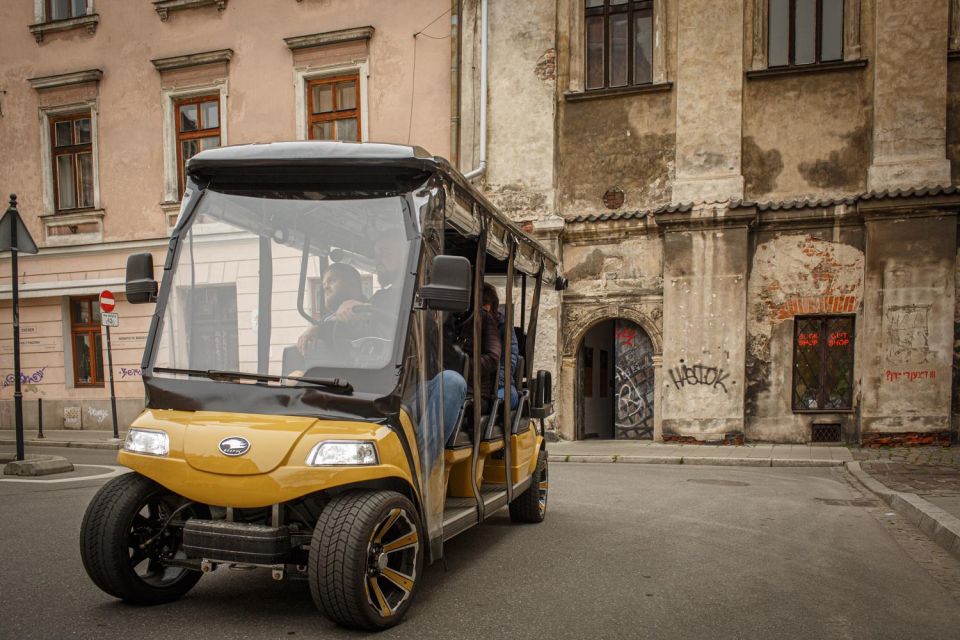 Krakow: City Tour Golf Cart & Schindlers Factory Guide Tour - Key Points