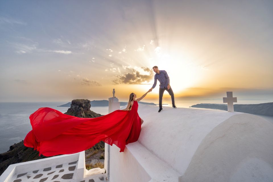 Santorini: Flying Dress © Photoshoot Express Package - Key Points