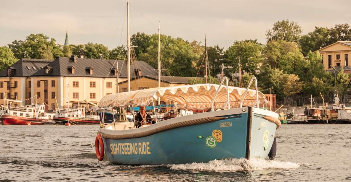 Stockholm: City Sightseeing Open Electric Boat Tour - Key Points