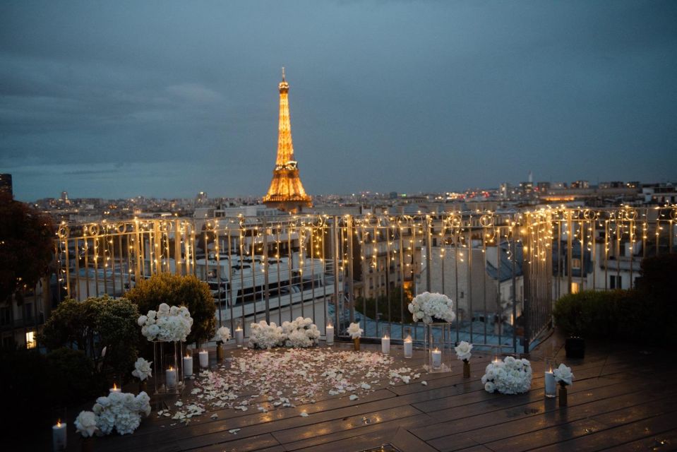 Wedding Proposal on a Parisian Rooftop With 360° View - Key Points