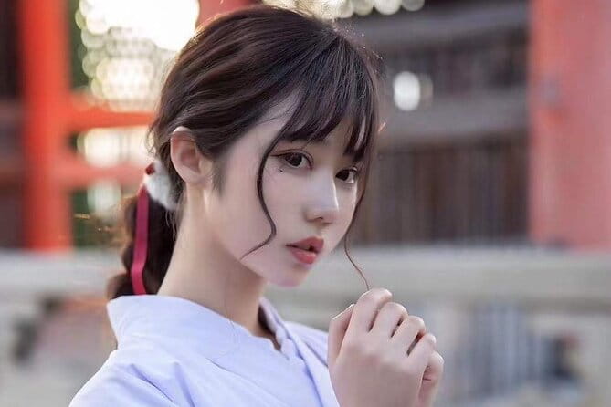 Experience a Different Cross-Dressing Experience in Kyoto, Osaka, Miko Kimono