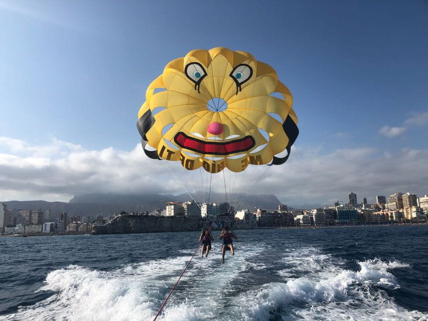Benidorm: Parasailing Boat Trip With Costa Blanca Views