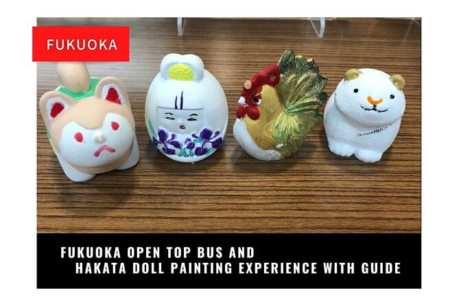 Fukuoka Open Top Bus and Hakata Doll Painting Experience With Guide - Overview of the Experience