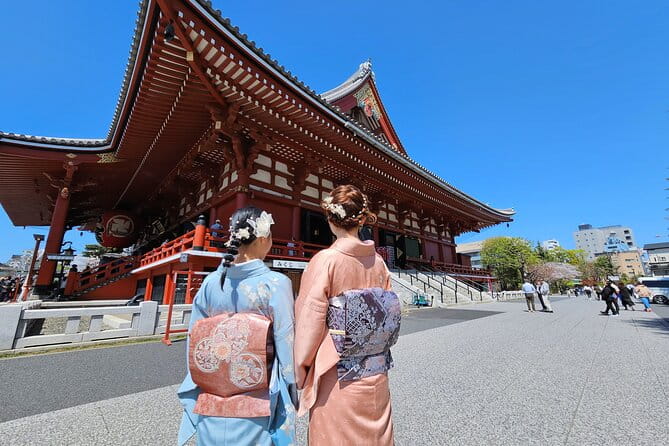 Private Experience Wear a Kimono With Rickshaw Ride in Asakusa