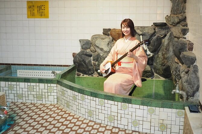 Traditional Concert in Public Bath Near Kyoto Station