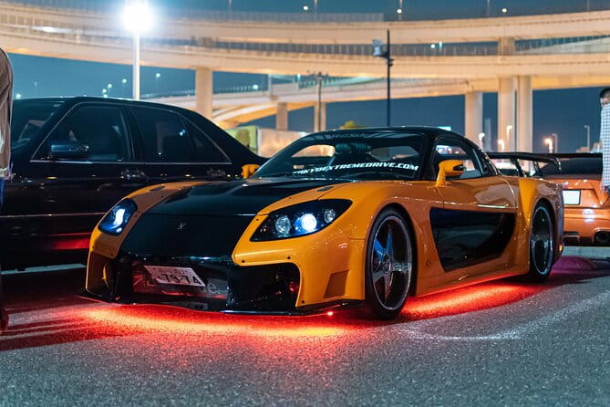 Daikoku PA JDM Car Scene Tour in Tokyo Drift RX7 - Exploring the Daikoku PA