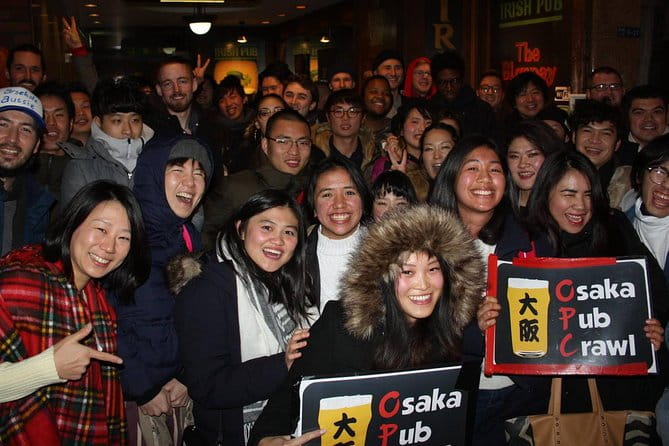 Osaka Pub Crawl and Nightlife Tour - Inclusion and Activities