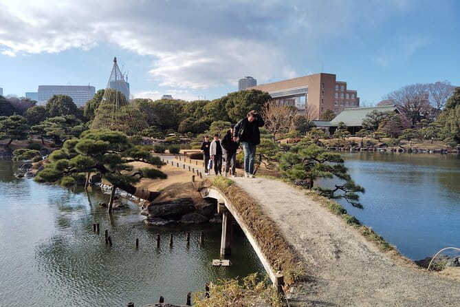 Tokyo Kiyosumi Garden Tour Stonework Pond and Sky Tree Views - Pricing and Offers