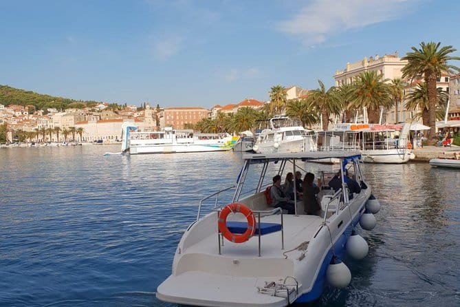 Blue Lagoon and Trogir town - half day speed boat tour - Relaxing at Laganini Beach Club
