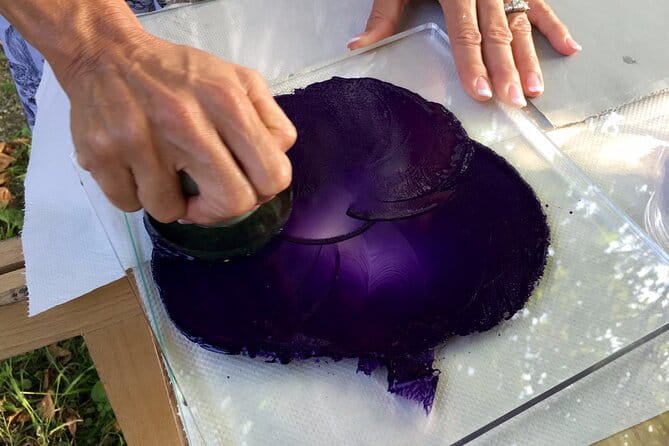 Hand made print on Lake Como silk and Villa Melzi Gardens - The Details and Logistics