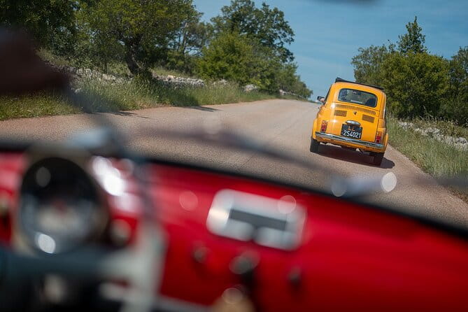 In Valle d'Itria on a vintage Fiat 500. Photo Quest Tour - The Experience: What It’s Like to Drive and Explore