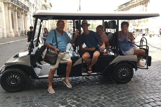 Lip smacking Rome Food Tour Experience in a Golf cart - Transport, Duration, and Group Size