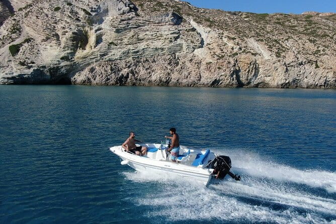 Milos: Rent a boat without License - Exploring Milos from the Water: A Personal Reflection