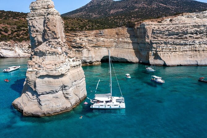 Milos Sunset Catamaran Cruise to Kleftiko Bay with Meal & Drinks - Frequently Asked Questions (FAQs)