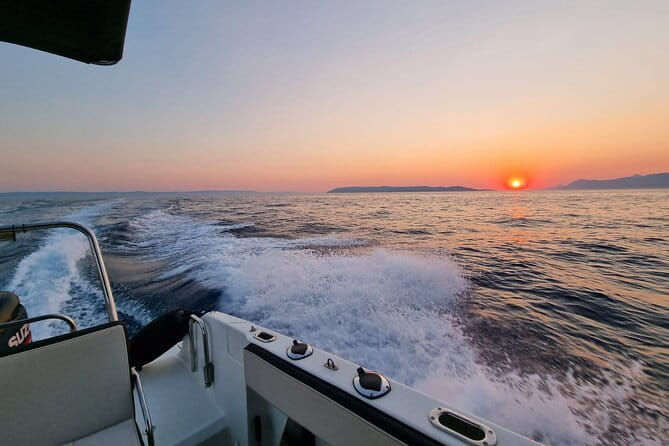 Sunset Speedboat Tour in Makarska with swim stop on island Bra - The Return Cruise and Sunset Views