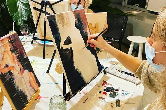 Wine and Painting Workshop Experience in Brussels - What to Expect: The Three-Hour Artistic Journey
