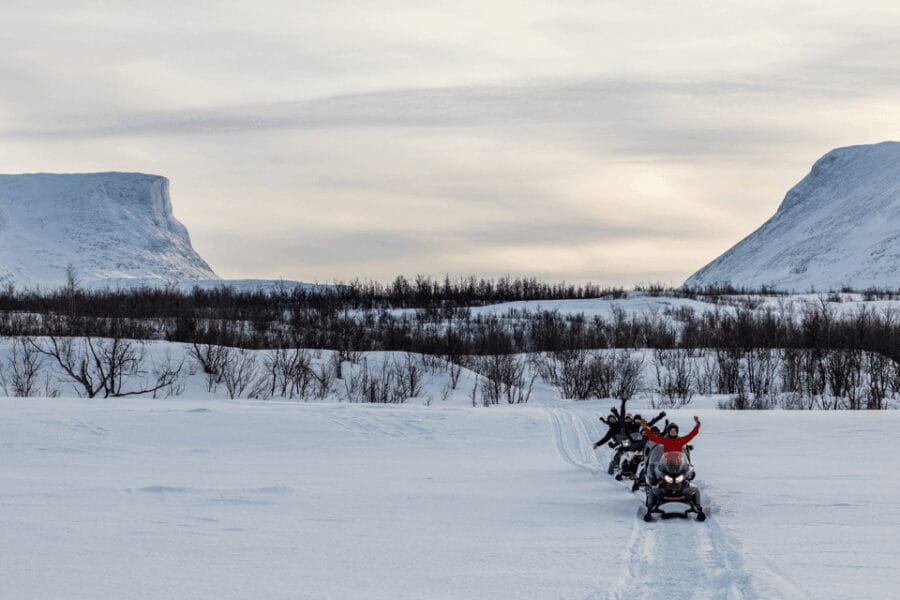 Abisko: Great Outback Snowmobile Tour with Lake Abiskojaure - The Swedish Fika Break