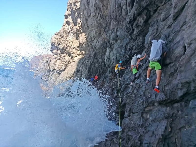 Agaete: Gran Canaria Coasteering. Marine Ferrata and Zipline - The Itinerary in Detail