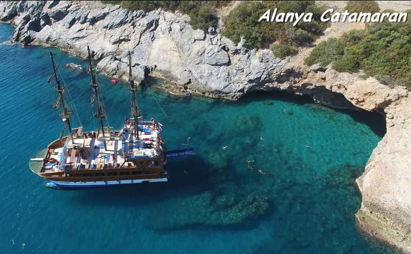 Alanya: Catamaran Boat Trip with Swimming Stops incl Lunch - FAQs