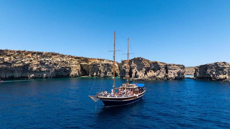 All inclusive Gullet Cruise to Gozo & the Blue Lagoon (CMO) - A Culinary Voyage: The Food and Drink