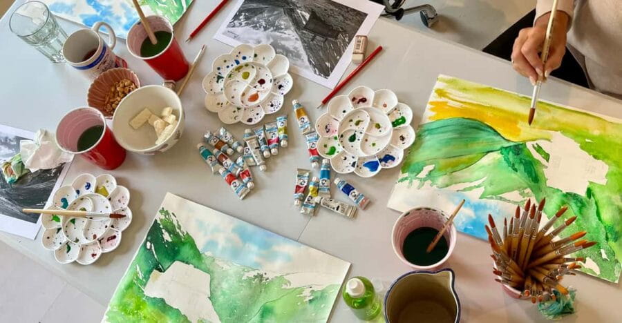 Bergen: paint Norwegian landscape with watercolor - A Deep Dive into the Watercolor Experience in Bergen