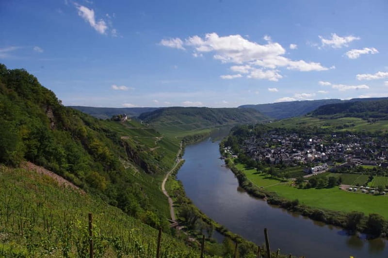 Bernkastel: Boat and covered wagon ride from/to Bernkastel-Kues - Vineyard Covered Wagon Ride & Wine Tasting: A View & Sip Combo