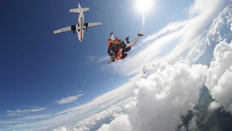 Best skydiving close to Brno and Olomouc - The Moment of the Jump: Pure Exhilaration
