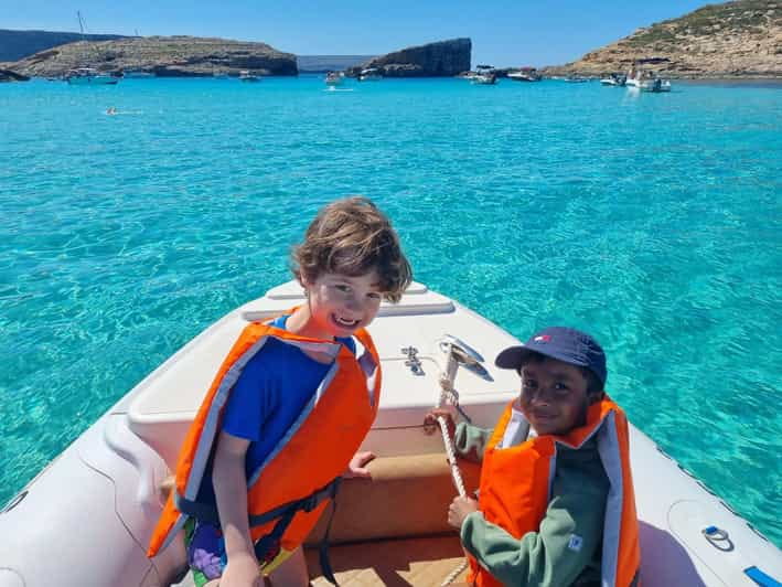 Blue Lagoon, Crystal Lagoon & Comino Caves Private Boat Tour - Exploring the Water: Blue Lagoon and Crystal Lagoon