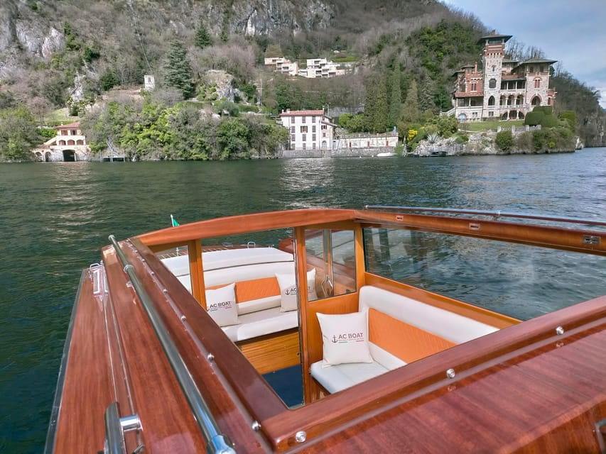 Boat Tour from Menaggio by Classic Venetian Wooden Limousine - The Itinerary: What You’ll See and Do