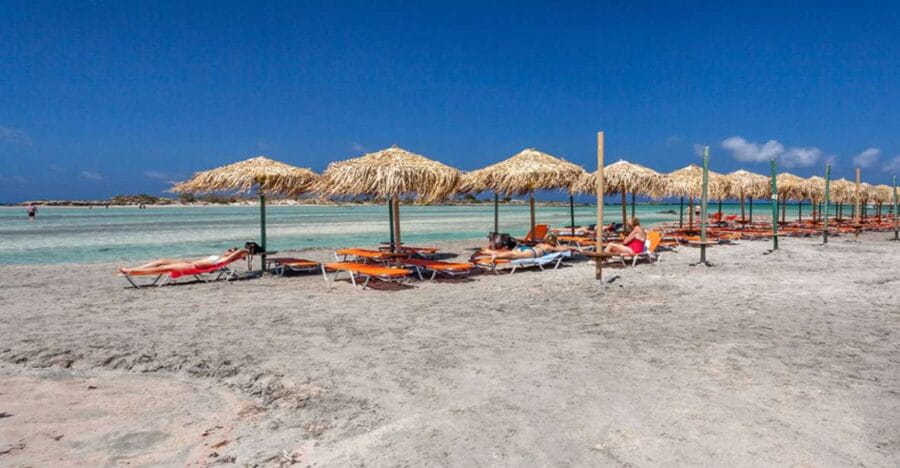 Chania: Elafonisi and Milia Mountain with Loungers and Lunch - Elafonisi Beach: Pink Sands and Reserved Loungers