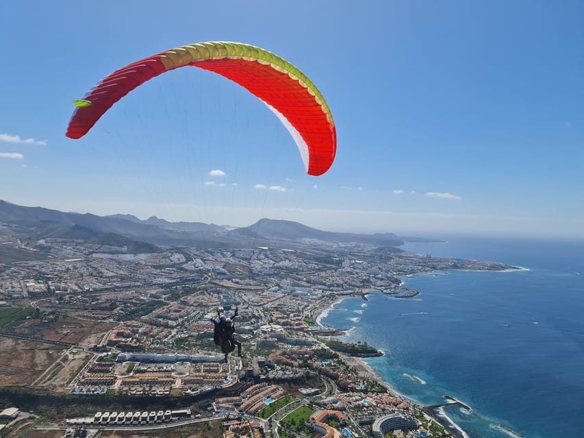 Costa Adeje: Tandem Paragliding Experience with Hotel Pickup - The Flying Portion: What You’ll See and Feel
