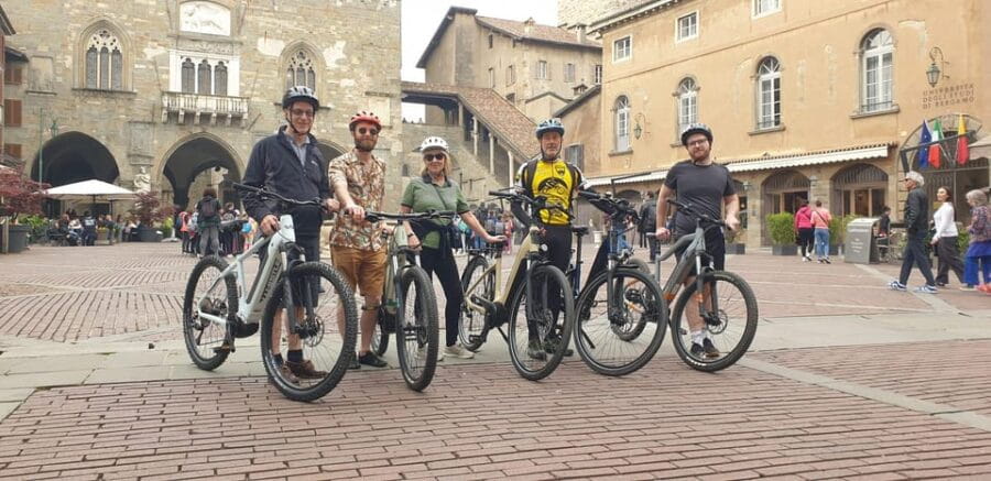 E-bike tour to discover Bergamo - Entering Bergamo’s Upper Town: A Medieval Wonderland