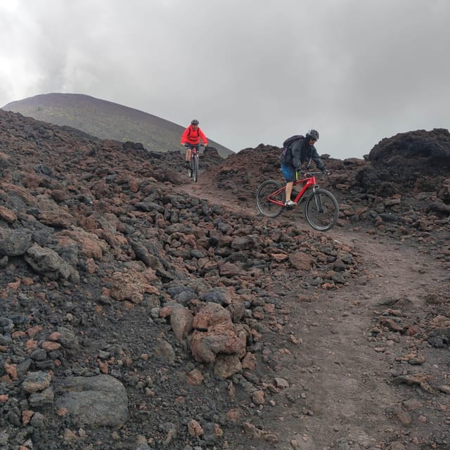 E-mtb tour through lava flows and down to Alcantara gorges - Exploring the Charming Villages of the Etna Region