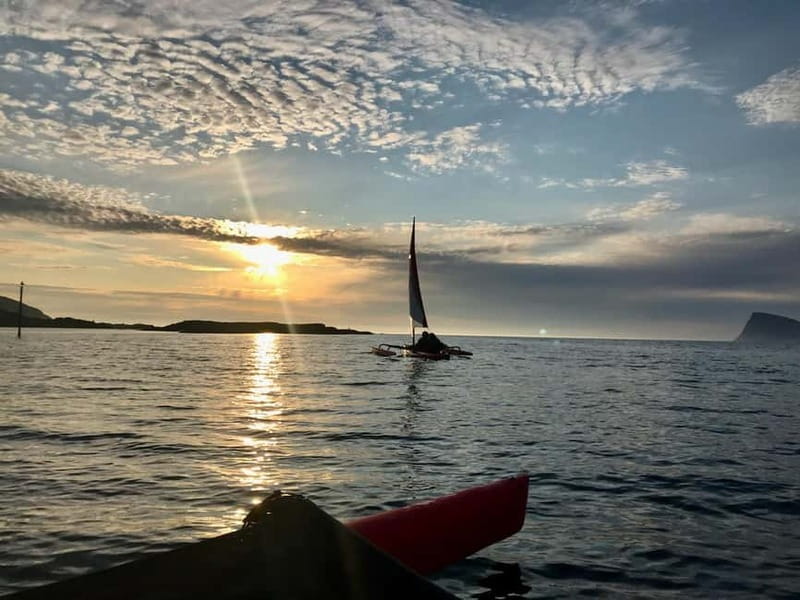 Exclusive to Norway, Sommarøy: Midnight sun in a Hobie sailing kayak. - The Magic of Norway’s Midnight Sun from a Kayak
