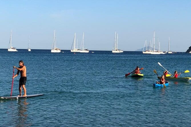 Excursion to the wild beach of Galenzana in Sup and Canoe - The gear and guides that make the difference