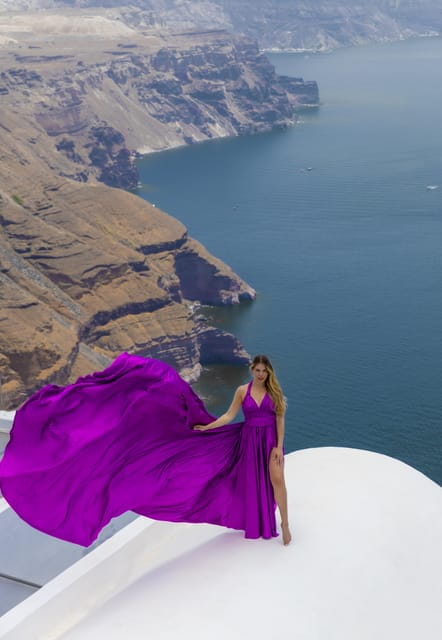 Flying Dress Photoshoot Santorini - The Iconic Locations: Imerovigli and Beyond