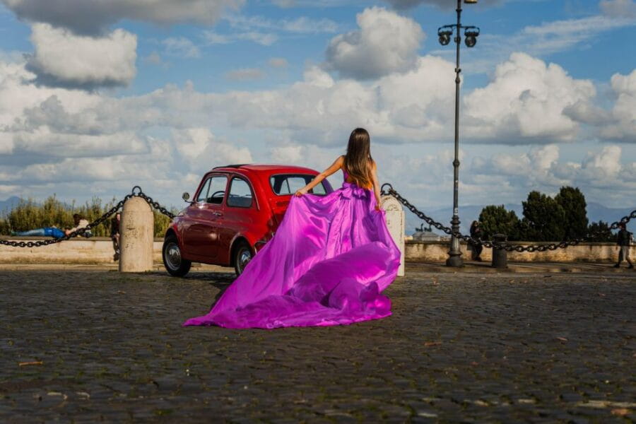 Flying Dress Rome Photoshoot - The Colosseum Photo Stop: Iconic Rome in Focus